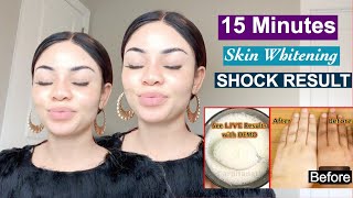 15 Minutes Instant Skin Whitening  DIY Home Remedy SHOCKING RESULT  Foaming Facial Bleach [upl. by Eibur]