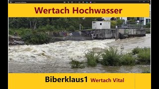 Wertach Hochwasser zwischen Gögginger und Inninger Brücke bei Augsburg [upl. by Ide10]