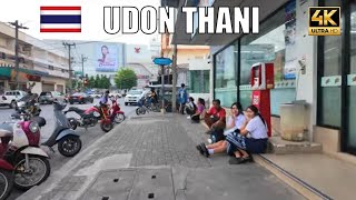 Udon Thani Thailand walk to Central Plaza 4k virtual walking [upl. by Eelitan]