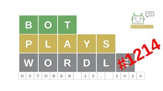 Oct 15 2024  Bot plays Wordle 1214  How to guess todays word Answer hints solution [upl. by Ykcaj]