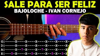 Sale Para Ser Feliz Ivan Cornejo  Tutorial Bajoloche  Adornos 🎸TABS [upl. by Eentroc]