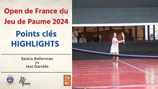 REAL TENNIS  HIGHLIGHTS  Saskia Bollerman vs Jess Garside  Open de France 2024 14 Finale [upl. by Nickola]