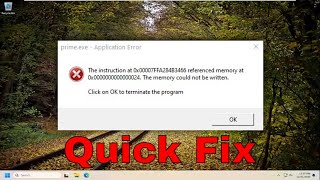 How to Fix the Primeexe Application Error on Windows 1011 Guide [upl. by Eldorado396]