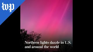 Northern lights dazzle in US and around the world [upl. by Attolrac]