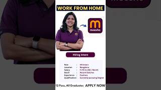 Meesho Direct Joining Work 🔥 Salary 35000 🚀 Meesho Work From Home Jobs 2024 job shorts meesho [upl. by Anerres]