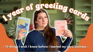 10 lessons from 1 year of my greeting card business 💌 [upl. by Mirilla]