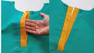 how to make perfect placket easy way  Sewing tips and tricks technical  Sewing basicsewing [upl. by Htinek]