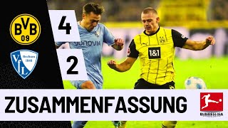 Dortmund 42 Bochum Comeback Victory at Home  Bundesliga 20242025 [upl. by Atteynek]