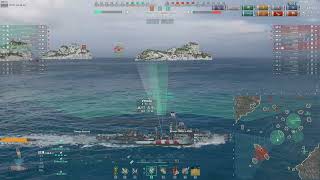 Mahan  double compliment battle   World of Warships  destroyer [upl. by Mauretta]