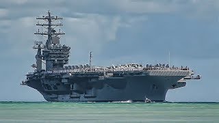 USS Nimitz  VIP Tour amp Flight Deck Action [upl. by Kerat448]