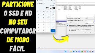 COMO PARTICIONAR SSD E HD NO SISTEMA WINDOWS 11 FORMA CORRETA [upl. by Kordula]