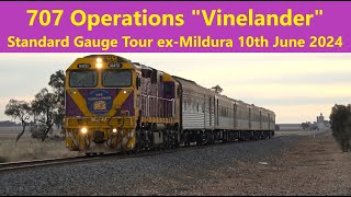 707 Operations Vinelander Standard Gauge Tour  10th June 2024 [upl. by Haskell]