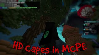 HD Capes in MCPE V3 116220  Windows 10 Tutorial [upl. by Ymmac]