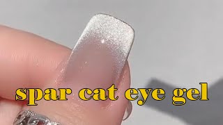 Spar cat eye gel shiny nail art [upl. by Vincenty]