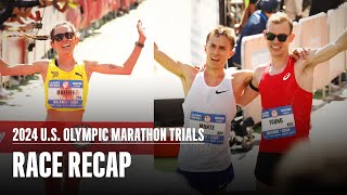 2024 US Olympic Marathon Trials Recap [upl. by Nerua581]