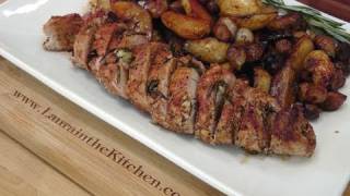 Balsamic Rosemary Pork Tenderloin Recipe  by Laura Vitale  Laura in the Kitchen Episode 116 [upl. by Messere81]