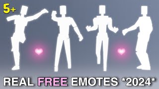 NEW FREE EMOTES ON ROBLOX [upl. by Ycats]