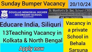 201024  13 Bumper Vacancy in Kolkata and North Bengal [upl. by Enilrek]