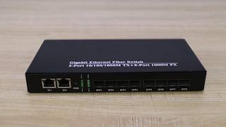 SFP Switch （full gigabit）8 fiber port 2 RJ45 port [upl. by Heriberto]