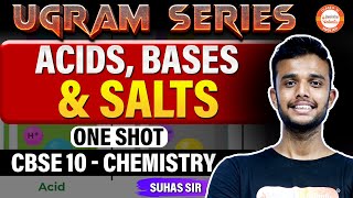 ONE SHOT  Acids Bases amp Salts 🔥  Class 10 Chemistry  SSLCCBSE  Board Exam 2024 [upl. by Nelad]