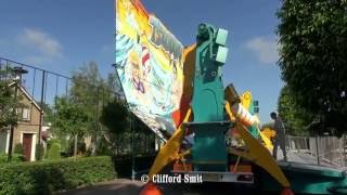 Kermis Heerhugowaard 2016 Transport en opbouw Deel 9 [upl. by Assirram365]