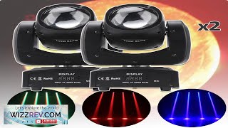 2PcsLot DMX 120W RGBW 4IN1 LED Beam Moving Head Stage Lighting Party Review [upl. by Jeremie]