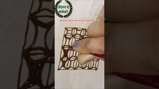 BOX PATTERN MEHNDI DESIGN 🌿🌿 DAY 41✨✨PLEASE SUBSCRIBE🙏🙏shorts youtube shorts mehndi viral shorts [upl. by Fenella]