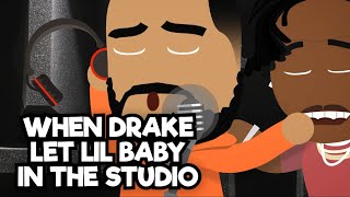 When Drake let Lil Baby in the studio  ft Drake x Lil Baby Wants and Needs [upl. by Adnohsel]