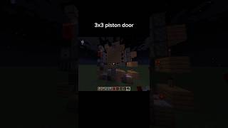 3x3 piston door bedrock minecraft minecraftredstone redstone [upl. by Enayd940]