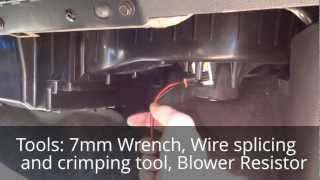 How to Install a GMC Sierra Blower Motor Resistor and Wiring [upl. by Delisle]