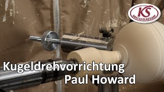 Kugeln drechseln mit dem Kugeldrehapparat von Paul Howard auf einer Stratos XL mit Untertitel [upl. by Ainos]