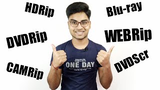 What is PreDVDRip DVDrip HDRip WEBRip WEBDL BluRay etc  Explained in Hindi [upl. by Namaj582]