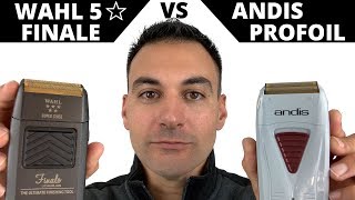 Beard Shaving – Andis ProFoil Foil Shaver vs Wahl Finale Five Star Series Electric Shaver [upl. by Goodard287]