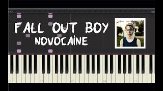 Fall Out Boy  Novocaine  Piano Tutorial by Amadeus Synthesia [upl. by Anauqaj]