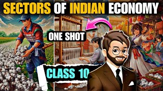 Sectors of indian economy class 10 One Shot  Animated Full हिन्दी में Explained  Economics Ch2 [upl. by Alihs]