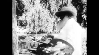 Film of Impressionist Painter Claude Monet at Work authentic video [upl. by Ahk221]