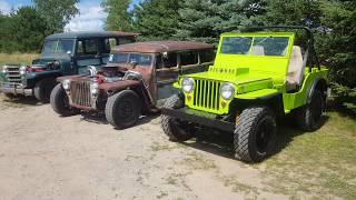 FLAT FENDER WILLYS JEEP WAGON SHOW [upl. by Astra]