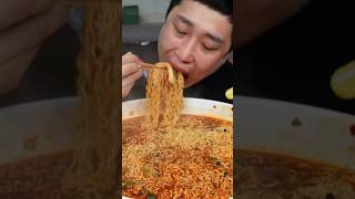 ASMR MUKBANG UNBELIEVABLE 🔥🥵🔥 Spicy Noodles and KIMCHI [upl. by Crissie660]