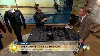 Smycken för män  här får du proffstipsen  Nyhetsmorgon TV4 [upl. by Abehshtab]