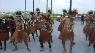 Gema Chandra Choir of Jayapura Indonesia in front of US Bank Arena Cincinnati [upl. by Olney]