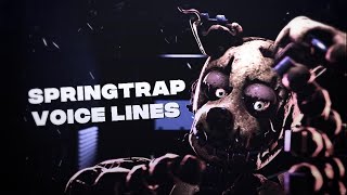 SFMFNAF Springtrap Voice lines Animated [upl. by Tiduj]