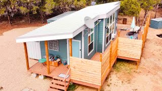 Amazing Uniquely Little Tiny Home Community in Texas [upl. by Lesde]