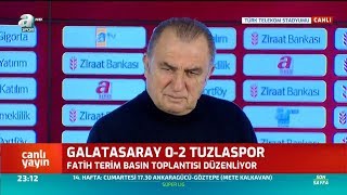 Galatasaray 0  2 Tuzlaspor Fatih Terim Maç Sonu Basın Toplantısı Düzenledi  A Spor [upl. by Sixele]