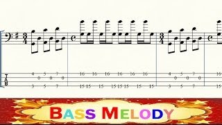 Bass tab and Notes  Blackbird  Arrangement  Slow  Bass Chords [upl. by Wohlert]