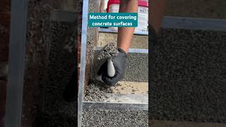 Method for covering concrete surfaces 🏡🇺🇲 construction concrete skills usa [upl. by Aerdnaxela]