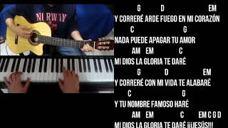 CORRERÉ  EmG Hillsong Tutorial Cover de Jesús Molina [upl. by Ruscher]