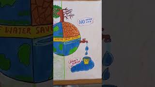 water conservation projectwater savetheworld savewater saveearth [upl. by Anerbas]