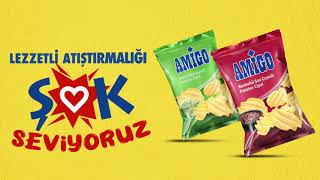 Lezzetli Atıştırmalığı ŞOKSeviyoruz Amigo Pesto Sos ve Barbekü Sos Çeşnili Cips Çeşitleri [upl. by Winou]