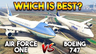 GTA 5 ONLINE AIR FORCE ONE VS BOEING 747 WHICH IS BEST [upl. by Nessi830]