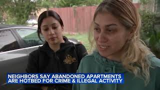 Neighbors say abandoned apartments in Greenspoint are hotbed for crime [upl. by Nosliw]